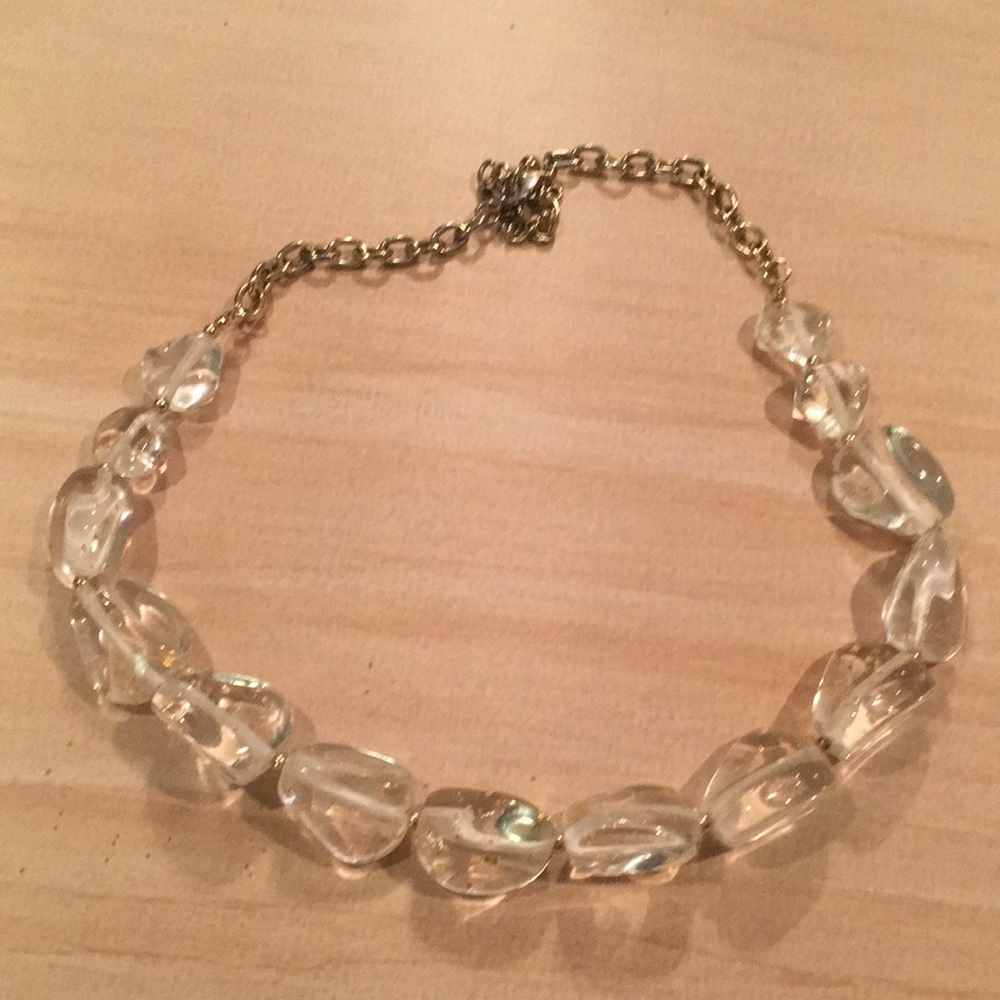 Necklace with Gold Flakes